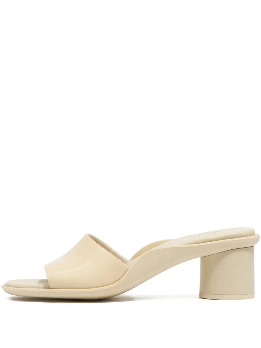 Bimba y Lola 50mm leather heeled sandals Neutrals