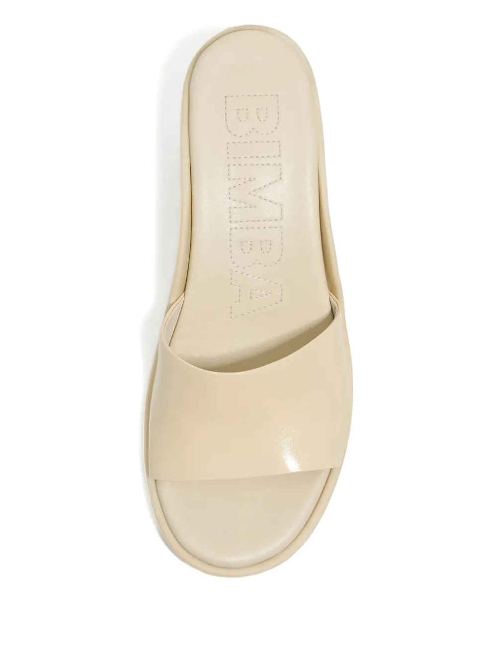 Bimba y Lola 50mm leather heeled sandals Neutrals