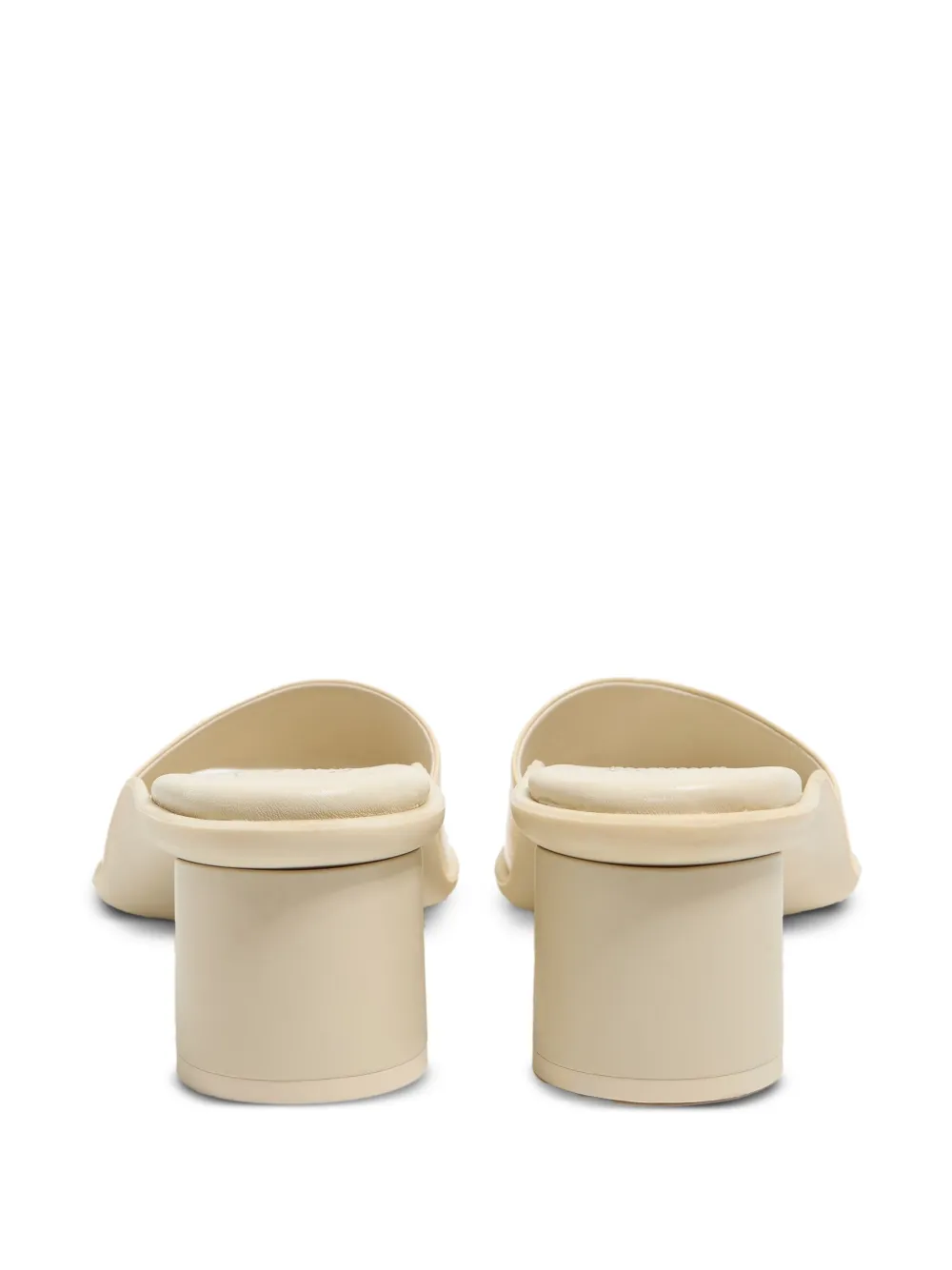 Bimba y Lola 50mm leather heeled sandals Neutrals