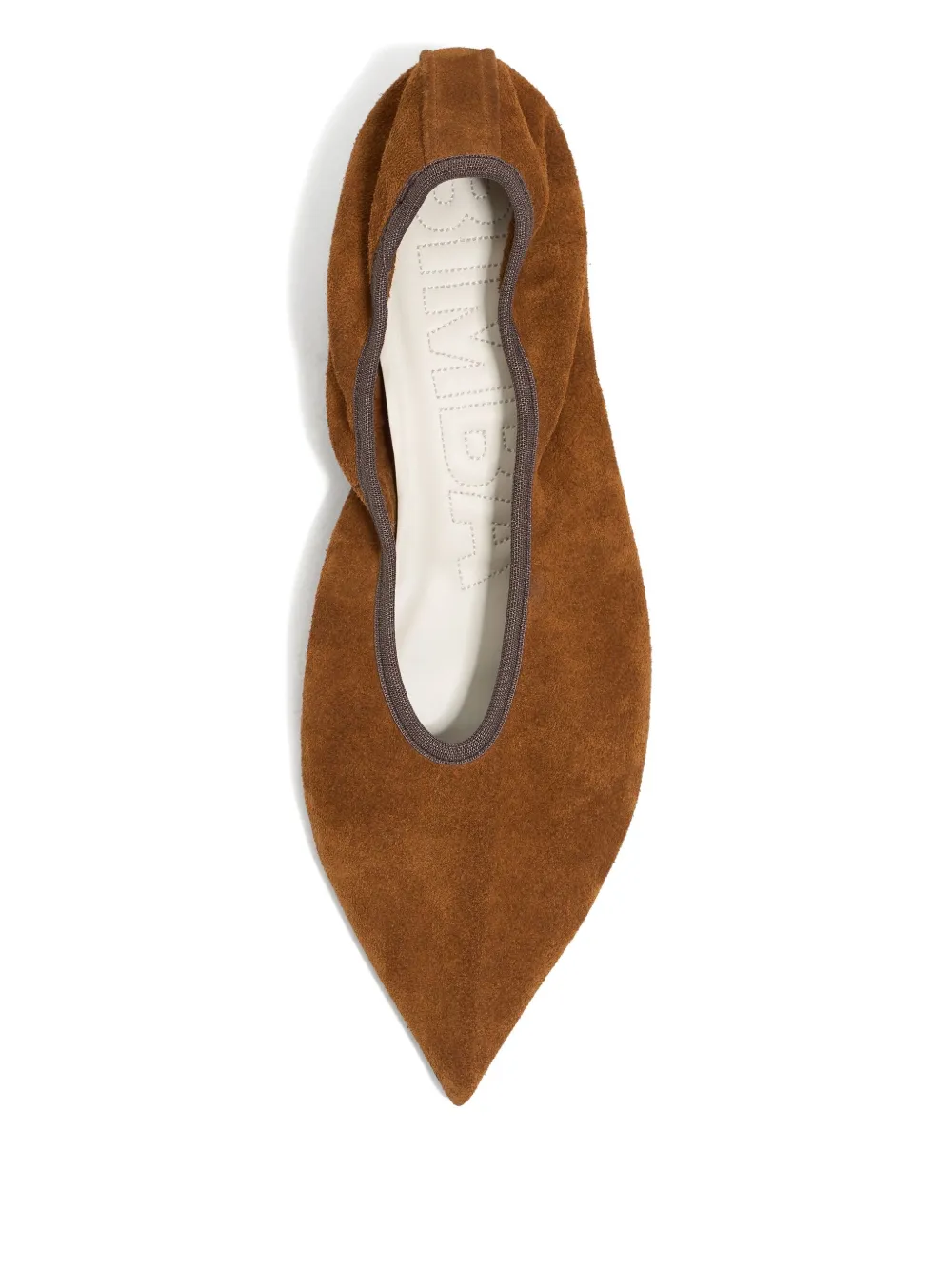 Bimba Y Lola Suede Pointed-toe Pumps In Brown