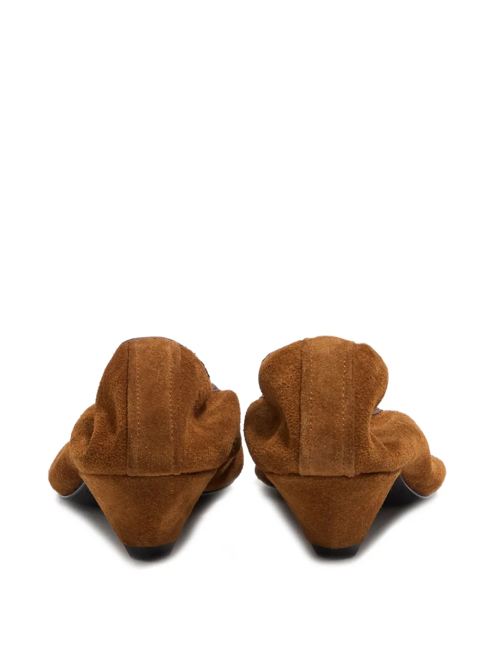 Bimba Y Lola Suede Pointed-toe Pumps In Brown