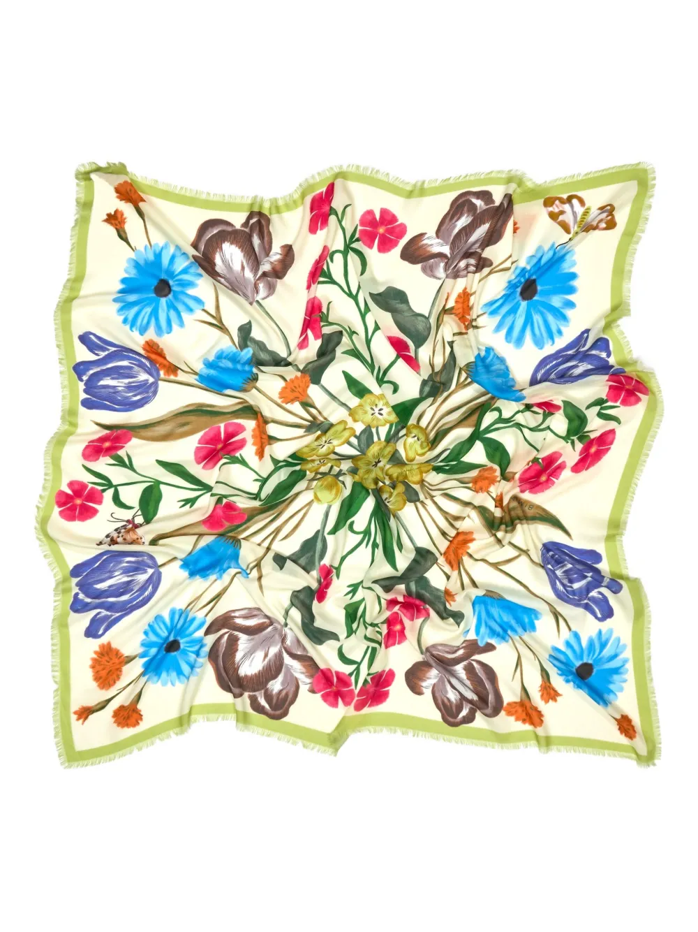 Bimba y Lola Sjaal met bloemenprint - Groen