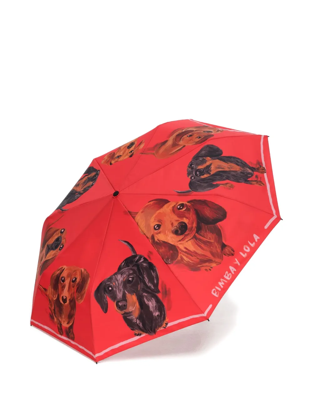 Bimba Y Lola Dachshund-print Umbrella In Red