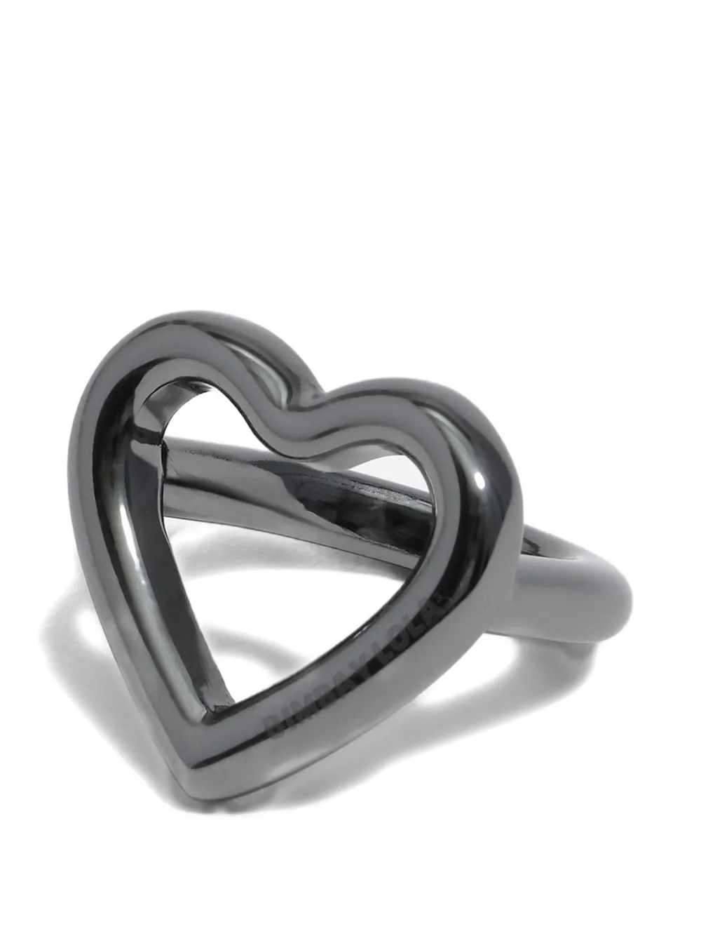 Bimba Y Lola Heart-shaped Printed-scarf Bag Charm In Brown