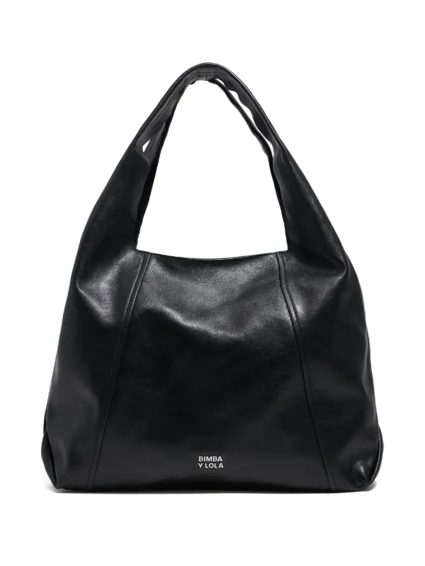 Bimba y Lola Bolso Shopper Paper Grande Negro FARFETCH ES