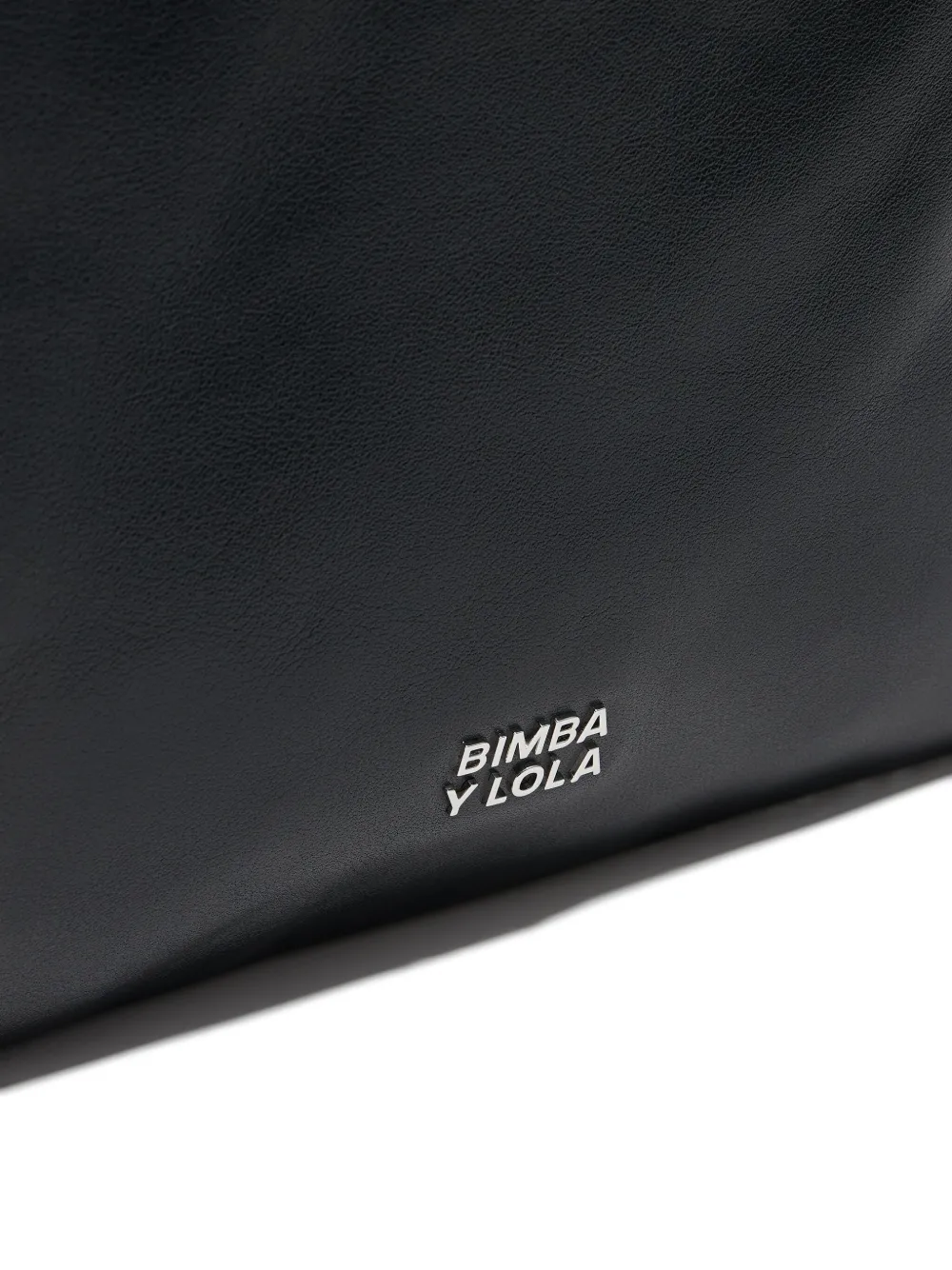 Bimba y Lola Grote Paper leren shopper Zwart