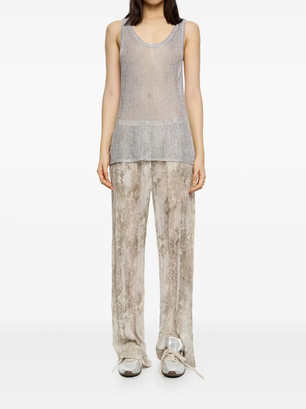 Bimba y Lola pleated snake-print palazzo pants | Wide-Leg Pants | Image 2
