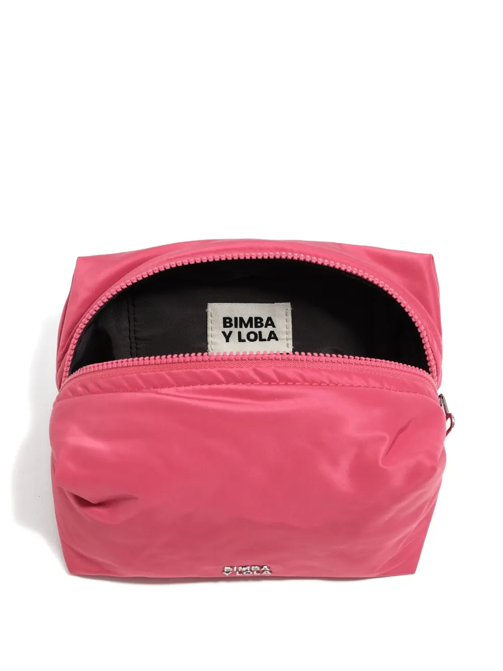 Bimba y Lola large logo-plaque make-up bag | Pink | Image 1