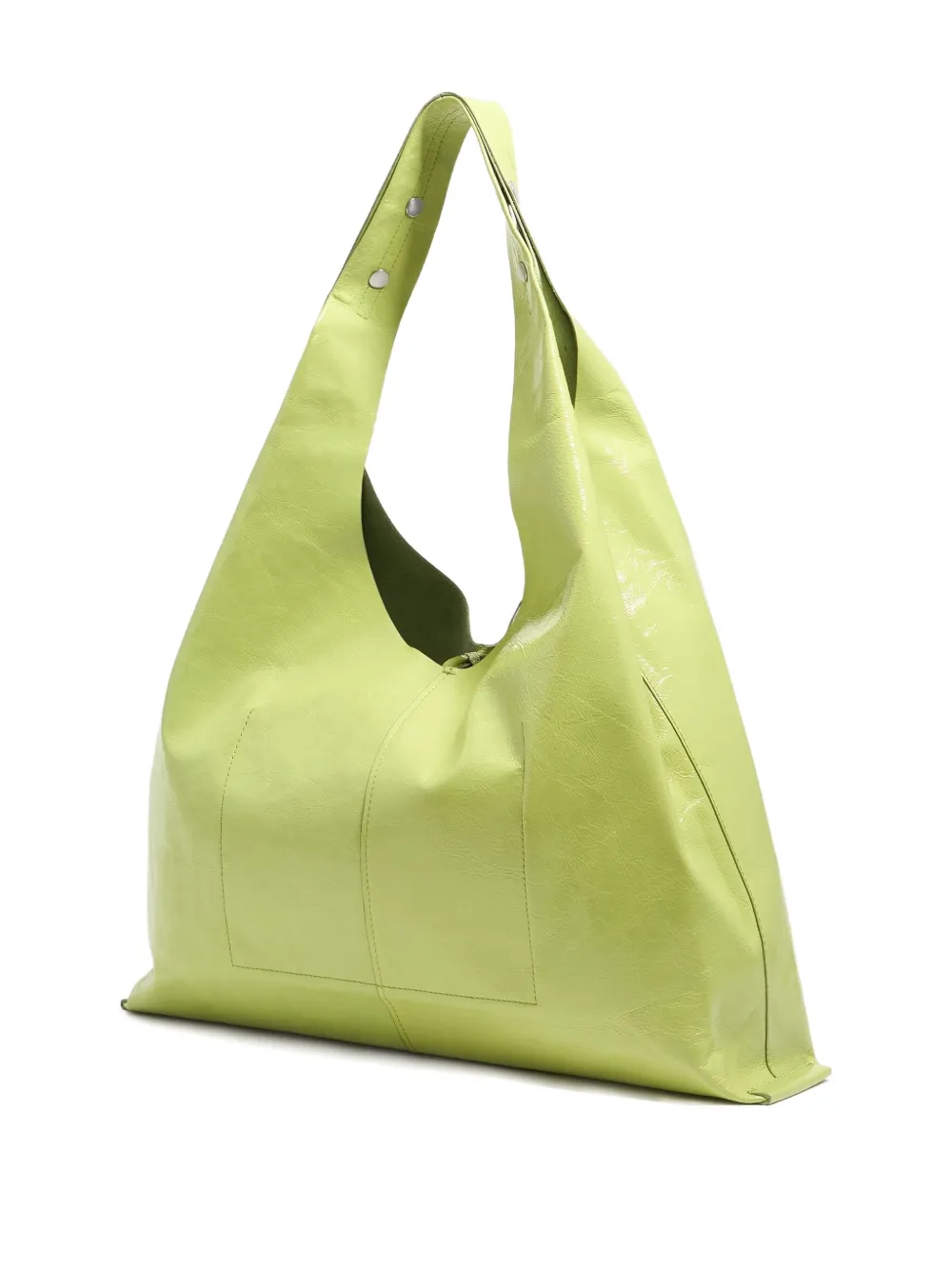 Bimba Y Lola Maxi Bikini Paper Shoulder Bag In Green