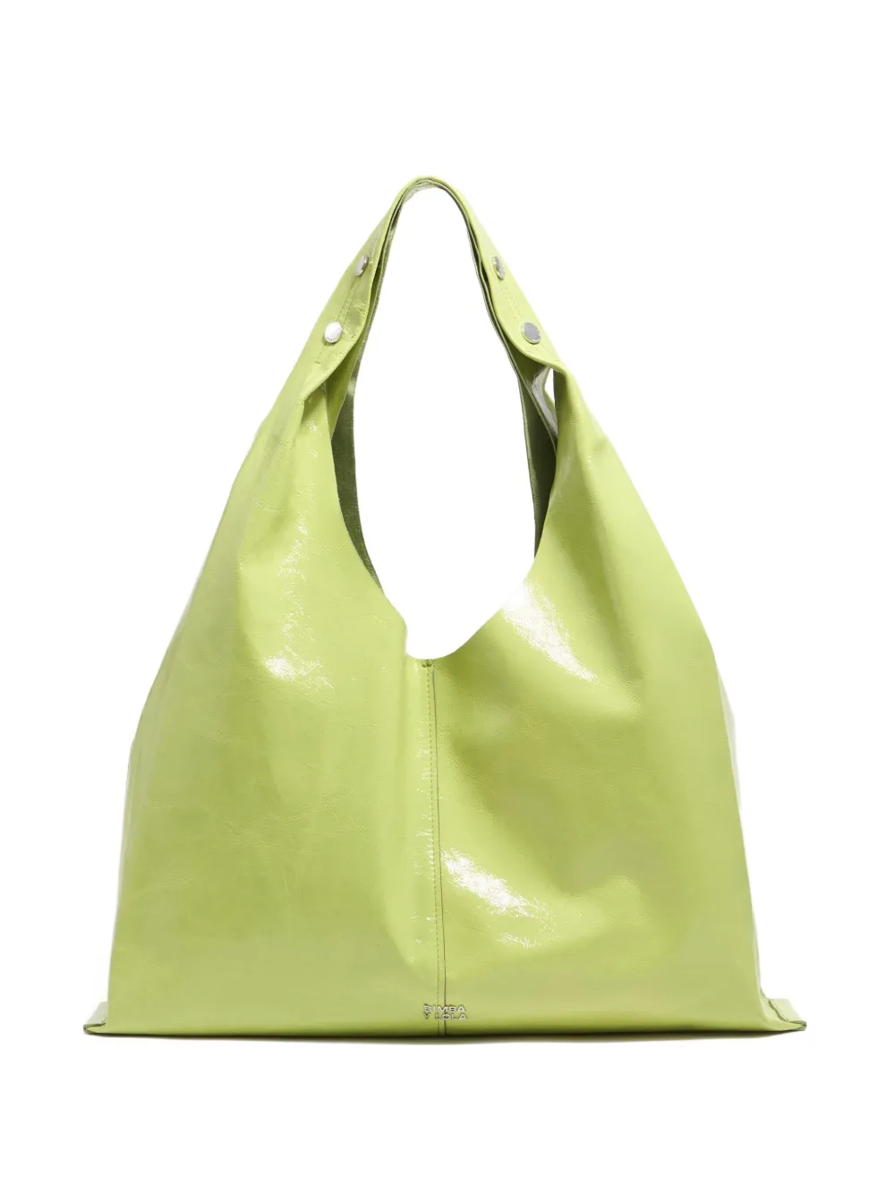 Bimba Y Lola Maxi Bikini Paper Shoulder Bag In Green
