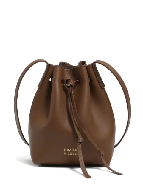Bimba y Lola leather drawstring bucket bag