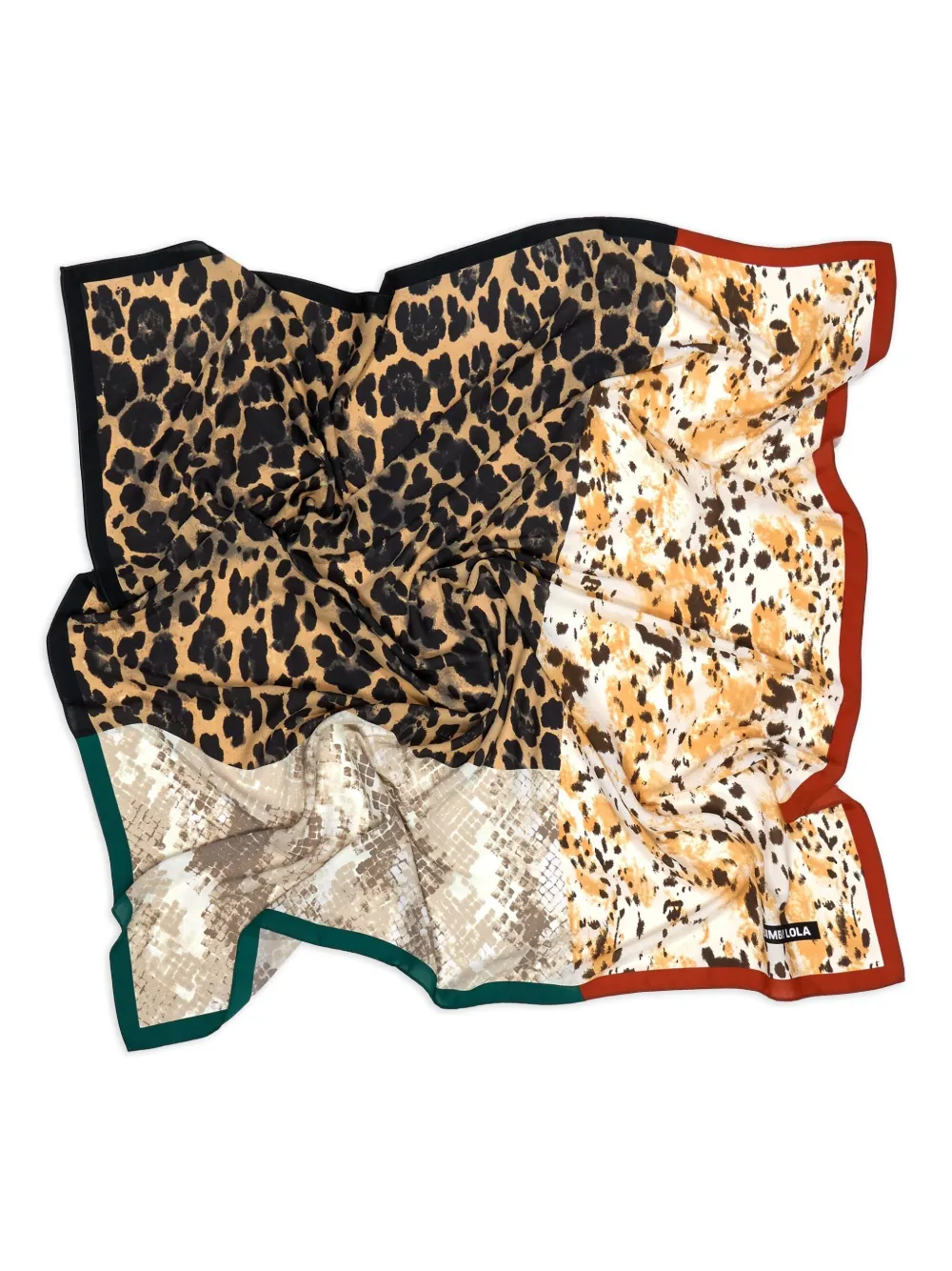 Bimba y Lola animal-print patchwork scarf | Image 2
