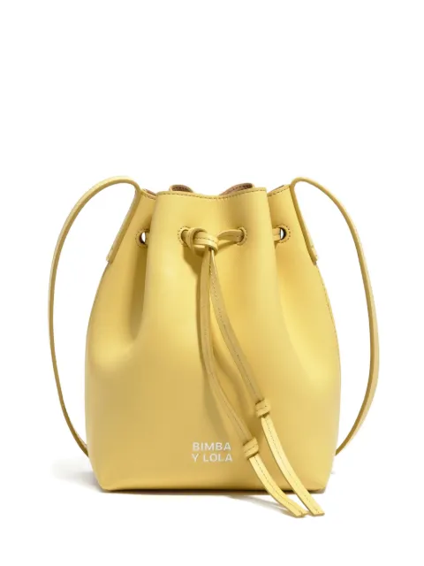 Bimba y Lola leather drawstring-closure bucket bag