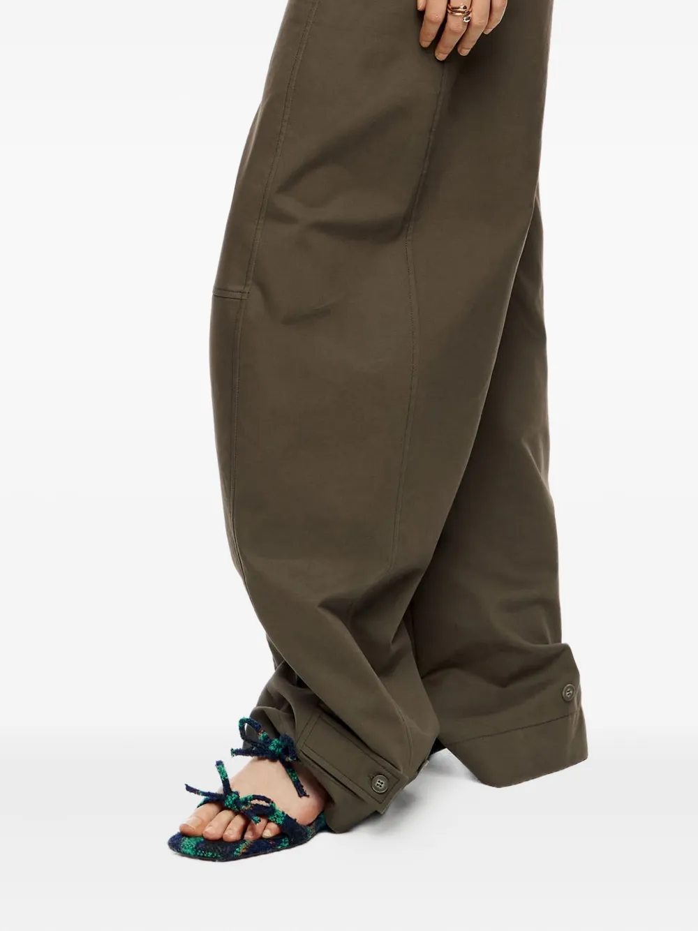 Bimba y Lola Katoenen broek Groen