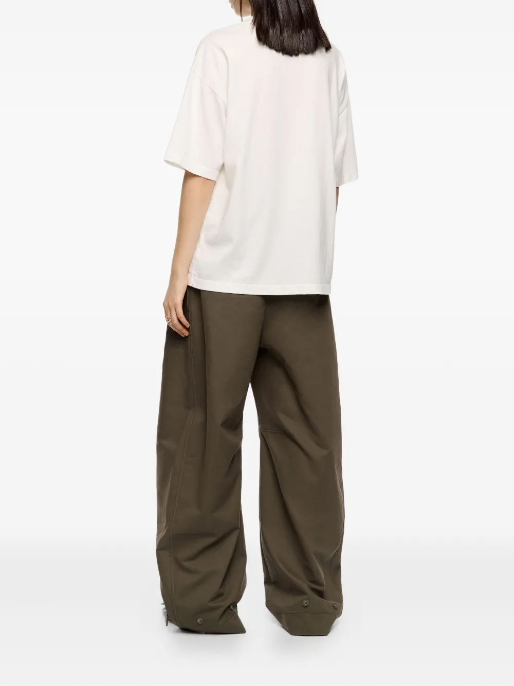 Bimba y Lola Katoenen broek Groen