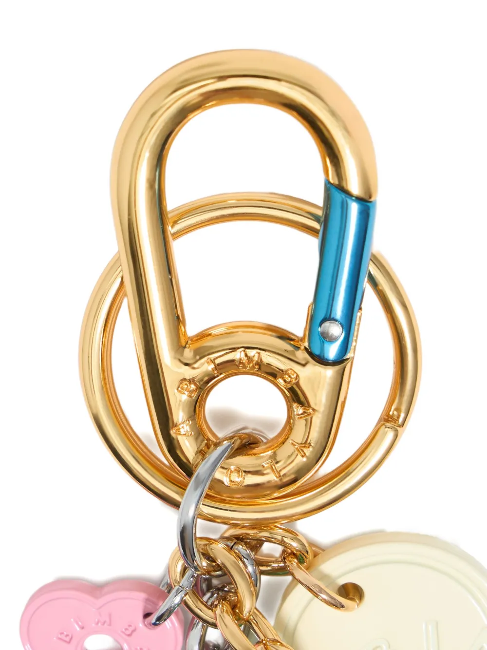 Bimba Y Lola Heart-pendants Keyring In Gold