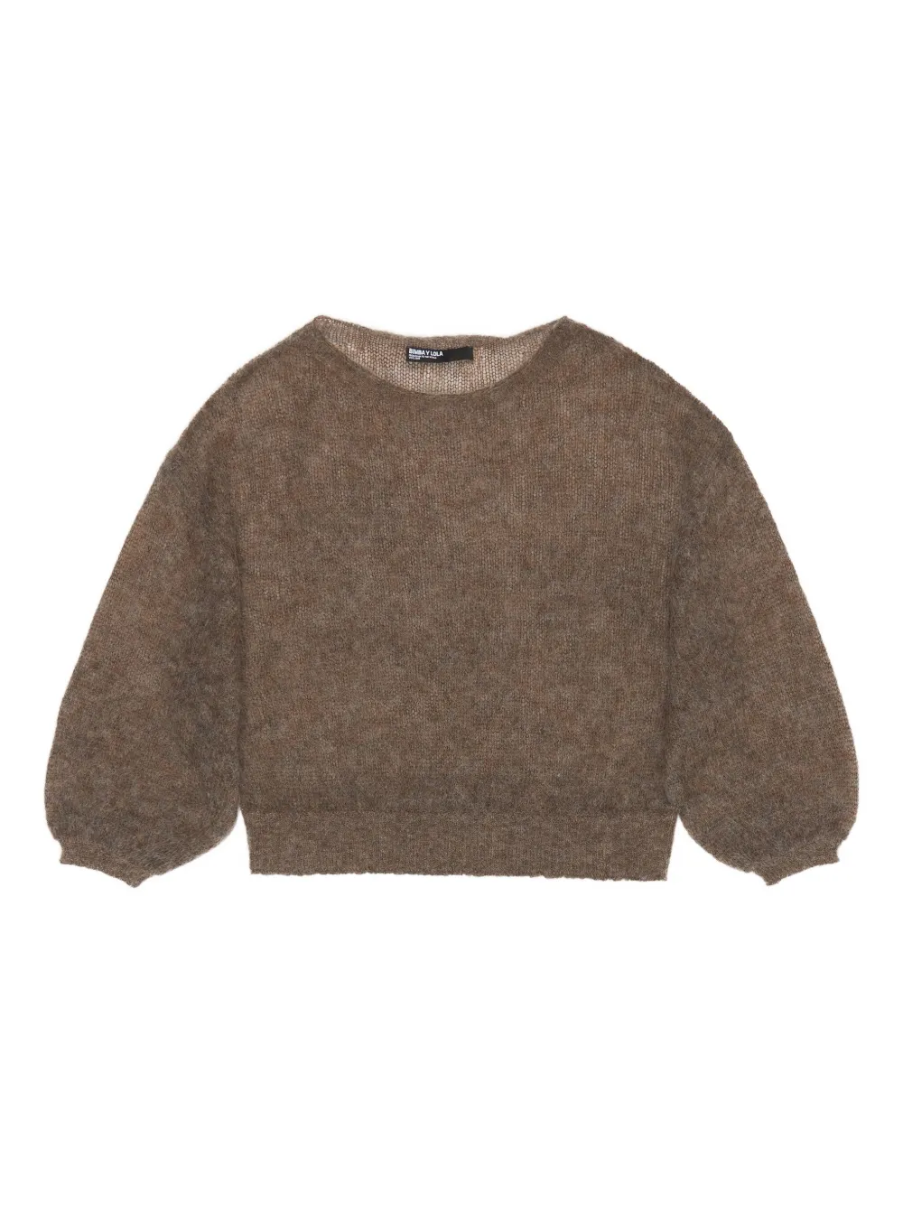 Bimba Y Lola Balloon-sleeve Sweater In Brown