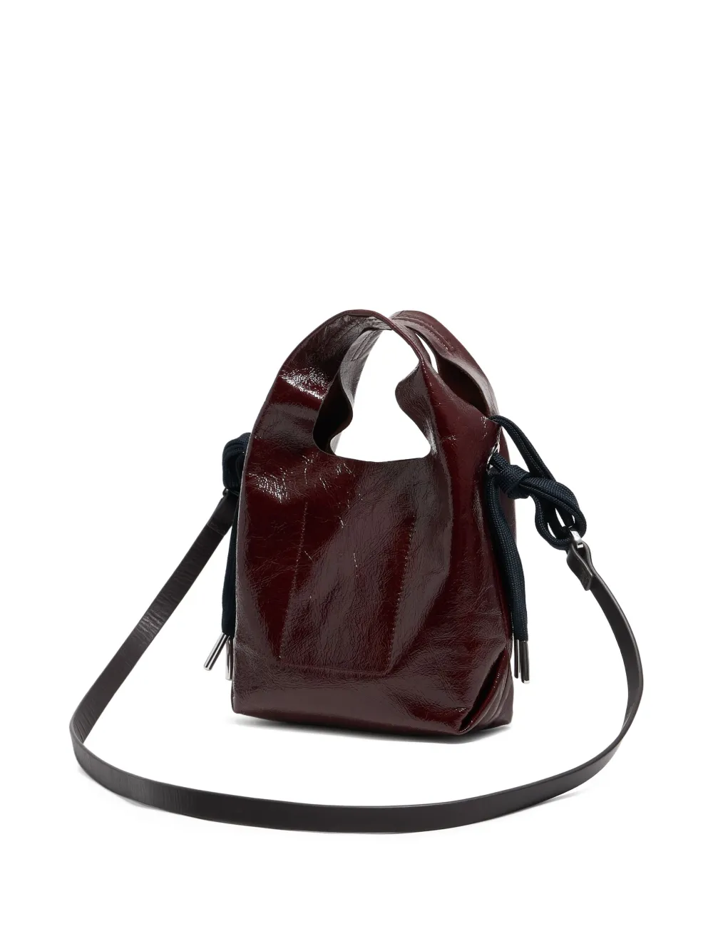 Bimba Y Lola Mini Paper Tote Bag In Brown