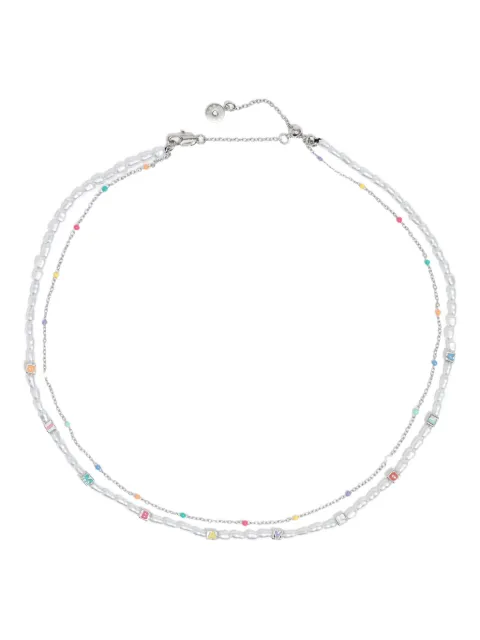 Bimba y Lola double-layer dice-logo necklace