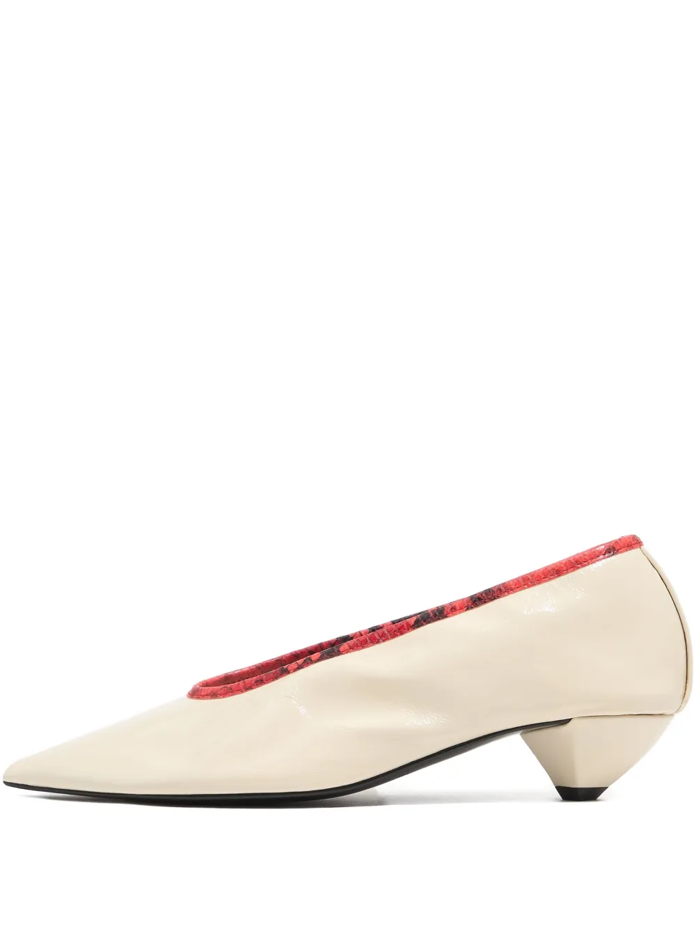 Bimba Y Lola Pointed-toe Cone-heel Pumps In Neutral