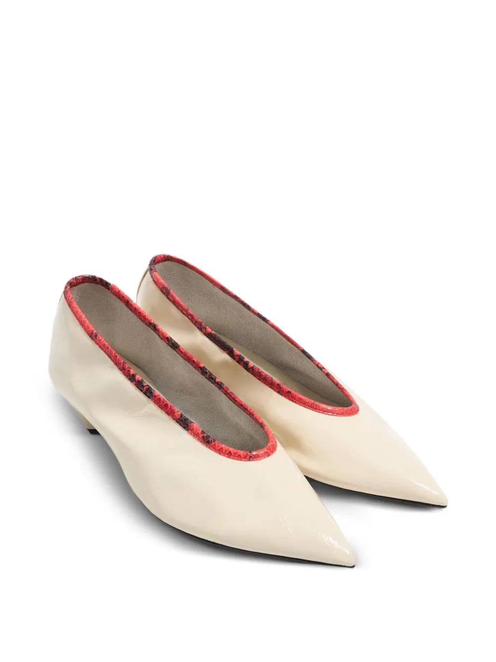 Bimba Y Lola Pointed-toe Cone-heel Pumps In Neutral