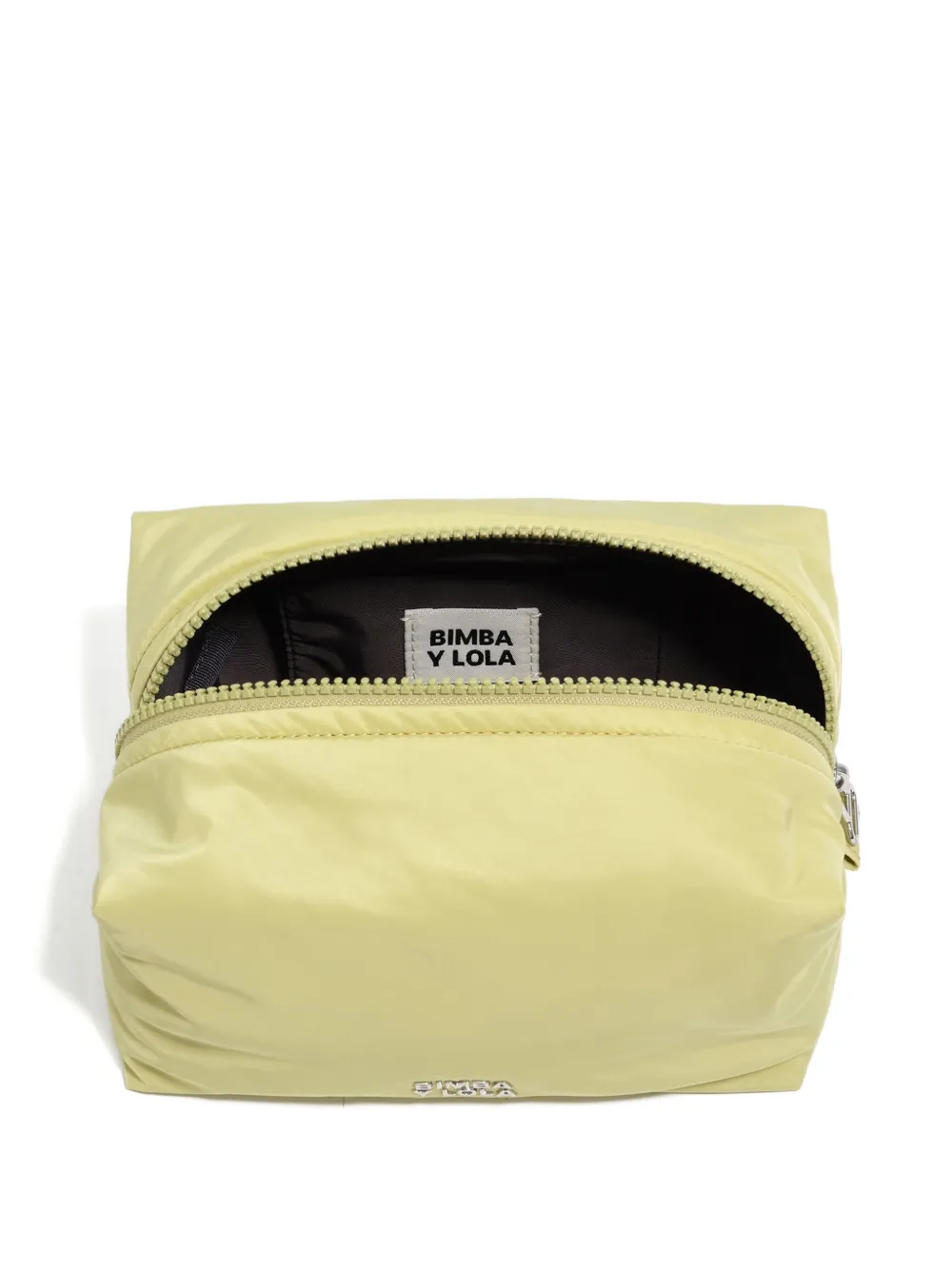 Bimba Y Lola Large Zipped Make-up Bag In Yellow