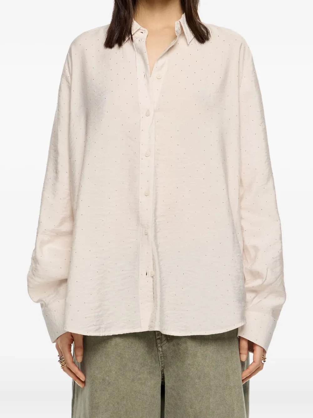 Bimba y Lola blouse met lange mouwen - Beige