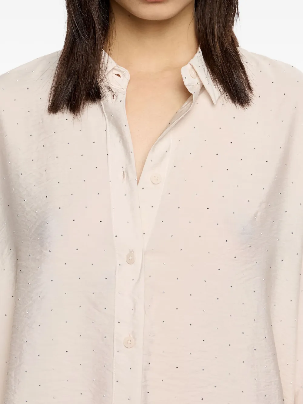 Bimba y Lola blouse met lange mouwen Beige