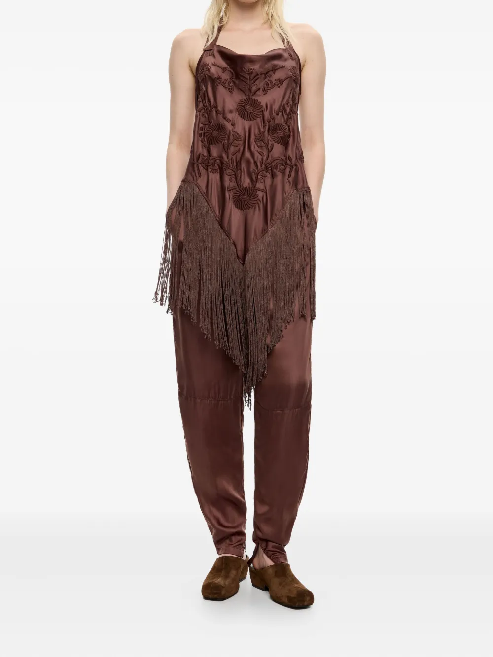 Bimba y Lola Broek met rits bij de enkel - Bruin