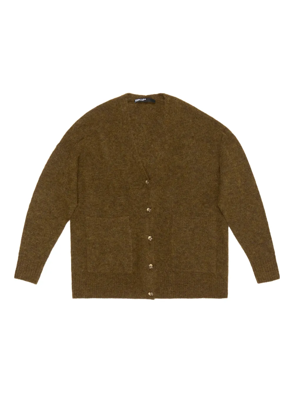 Bimba Y Lola Patch-pocket Cardigan In Brown