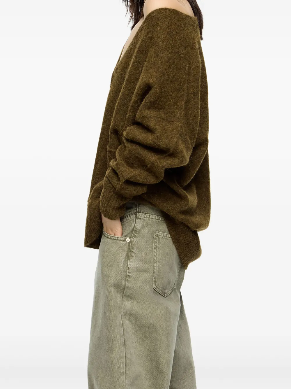 Bimba y Lola Vest met opgestikte zak Groen