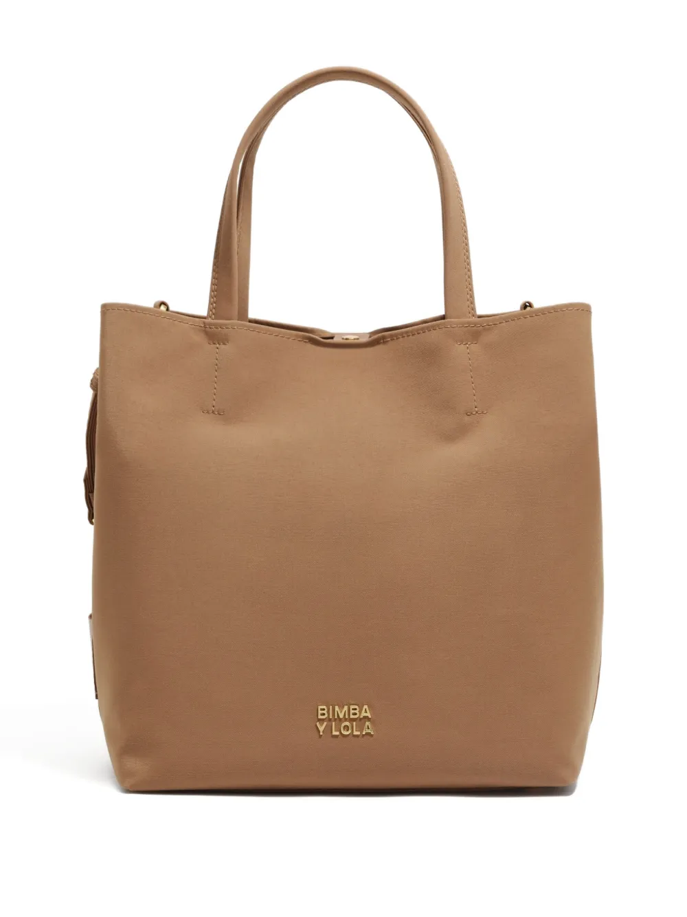 Bimba Y Lola Large Chihuahua Tote Bag In Brown