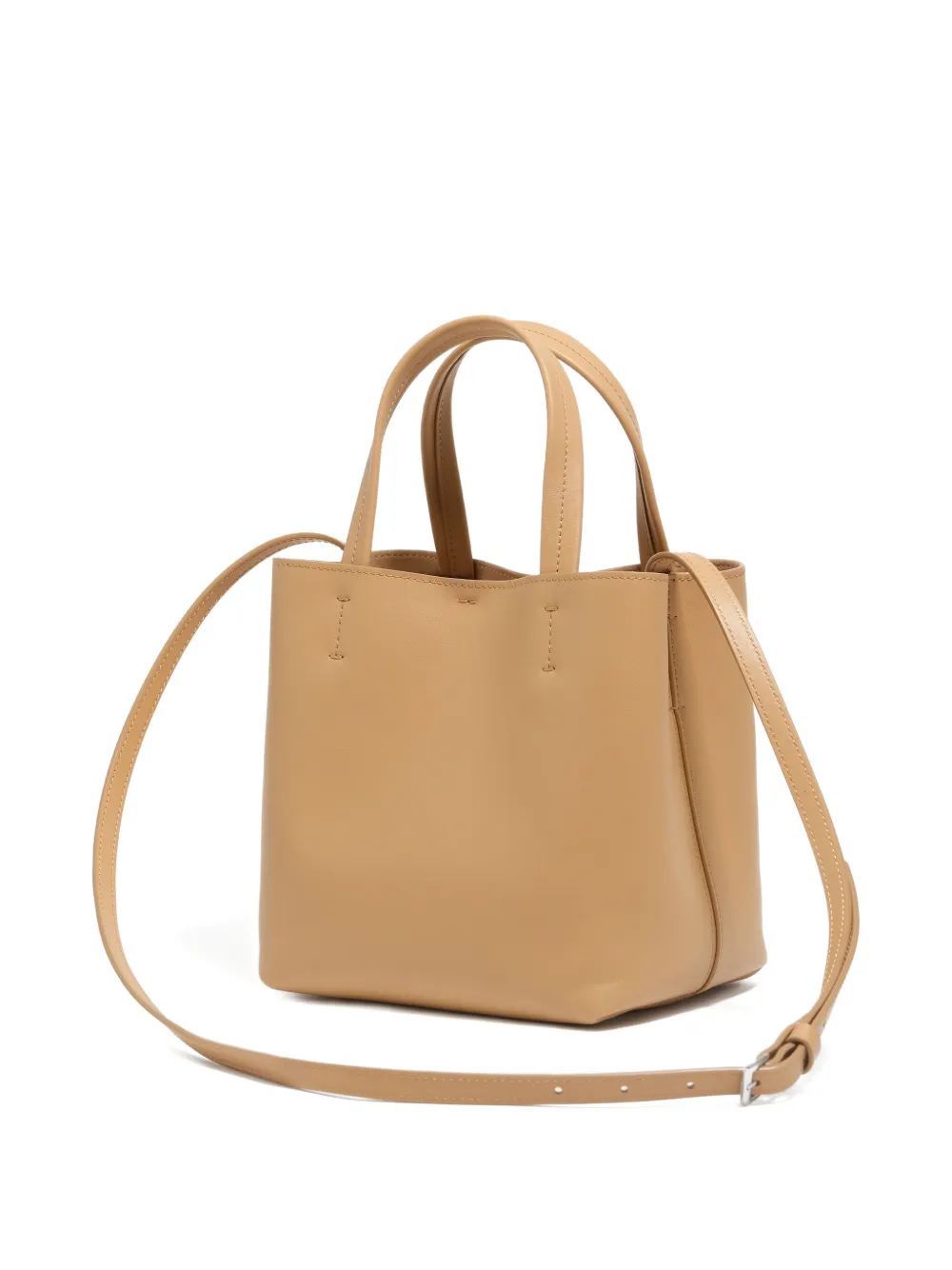 Bimba Y Lola Small Chihuahua Leather Tote Bag In Neutral