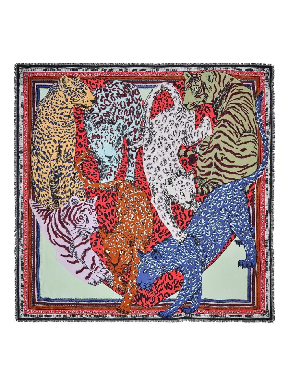 Bimba y Lola feline-heart scarf - レッド Bimba y Lola feline-heart scarf - レッド