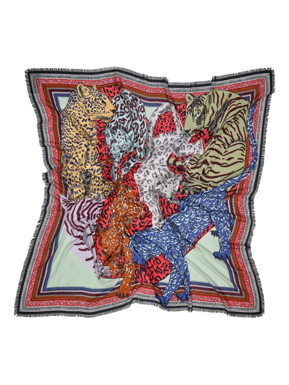Bimba y Lola feline-heart scarf - Rood