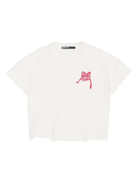 Bimba y Lola bow-print logo T-shirt