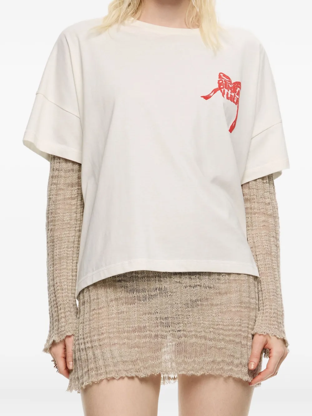 Bimba y Lola bow-print logo T-shirt | T-Shirts & Jersey Shirts | Image 2