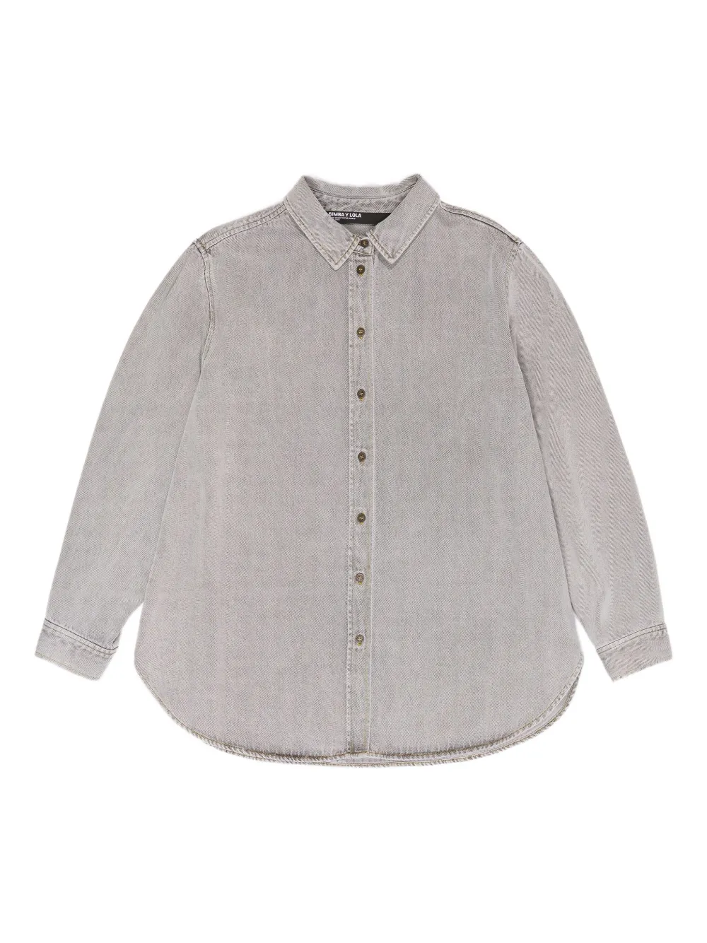 Bimba y Lola denim shirt | Grey | Image 1