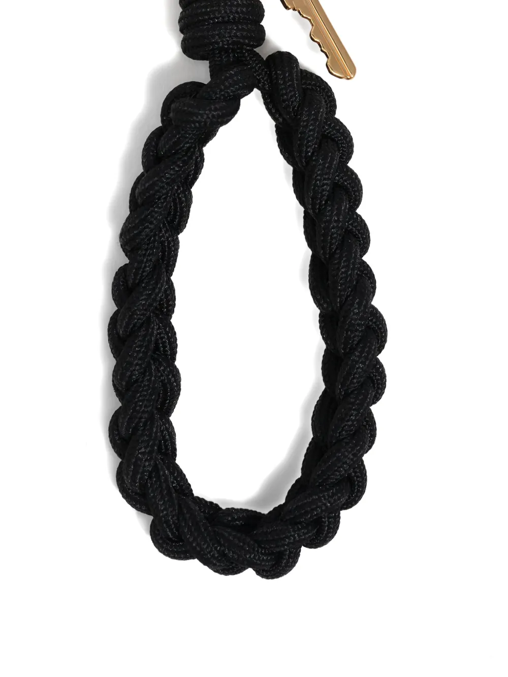 Bimba Y Lola Heart-shaped Rope Keyring In Brown