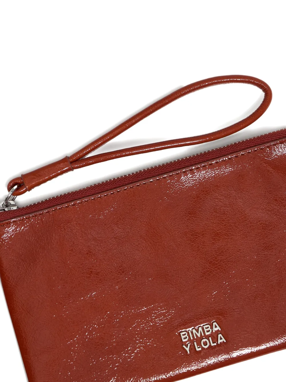 Bimba y Lola Leren portemonnee met polsband Rood