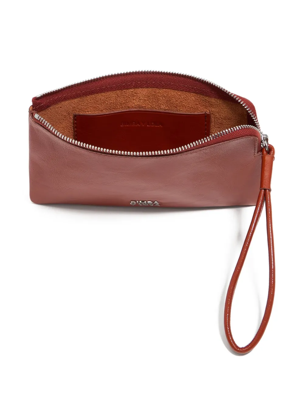 Bimba y Lola Leren portemonnee met polsband Rood