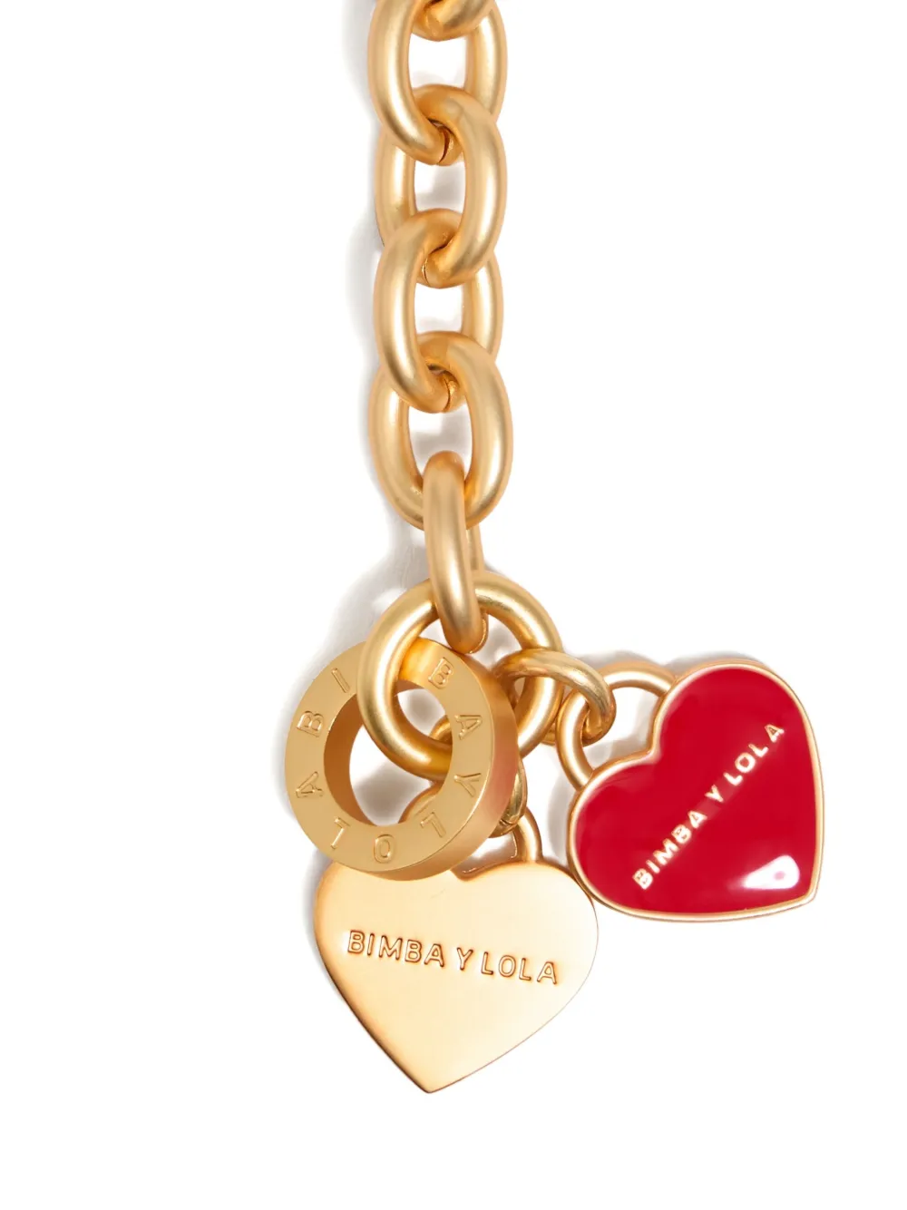 Bimba y Lola Armband met hart logo - Goud