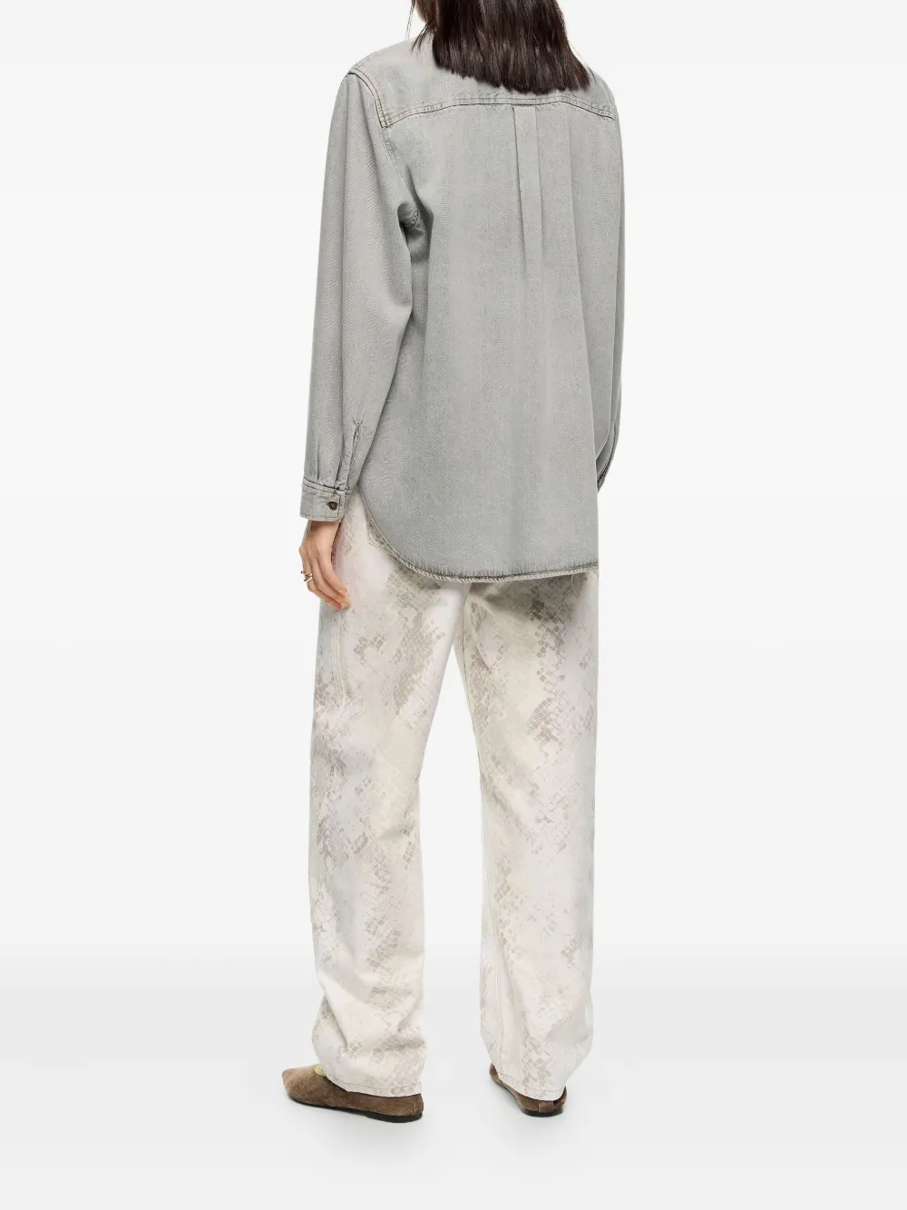 Bimba Y Lola Snake-print Jeans In Neutral
