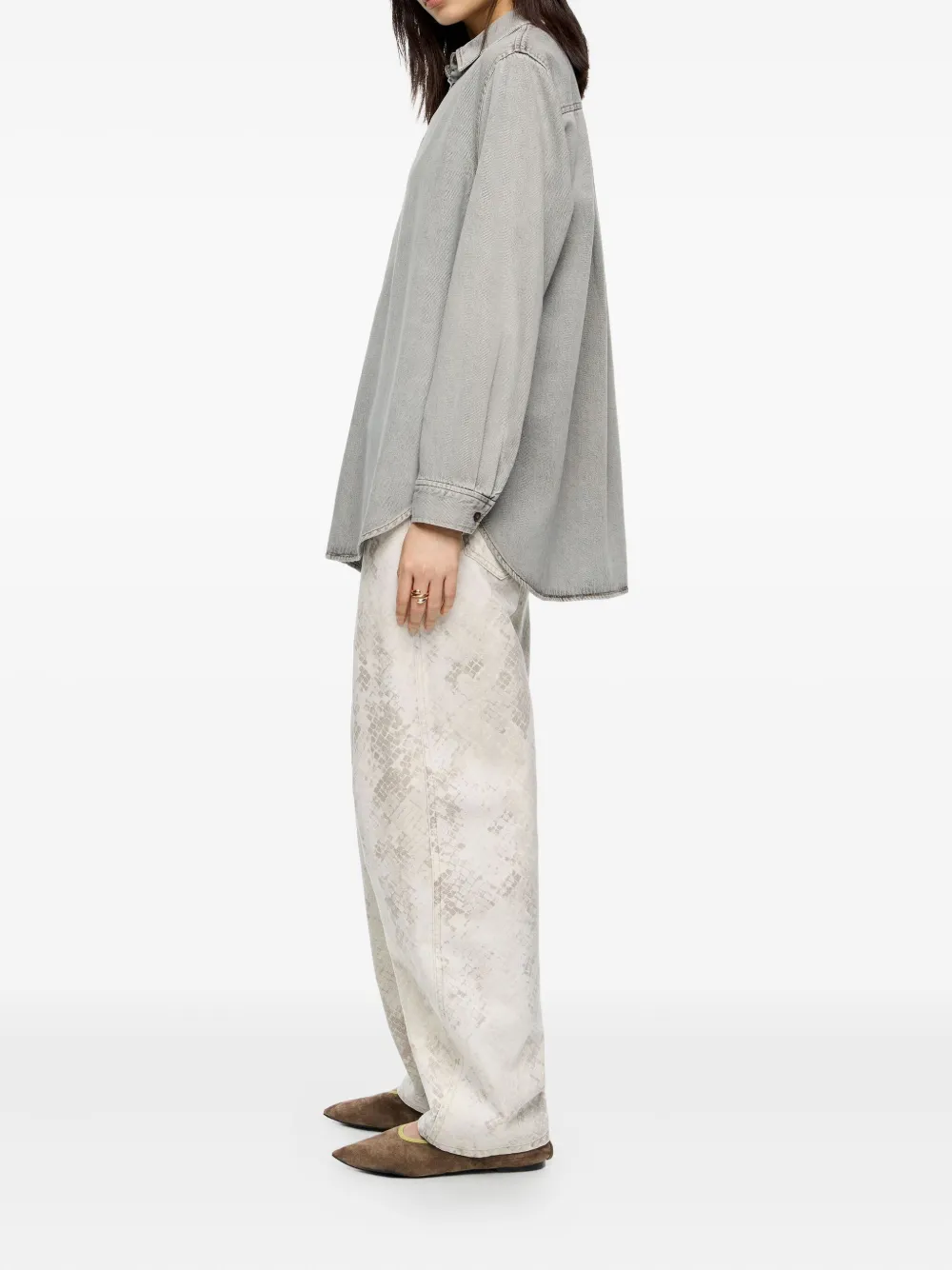 Bimba Y Lola Snake-print Jeans In Neutral