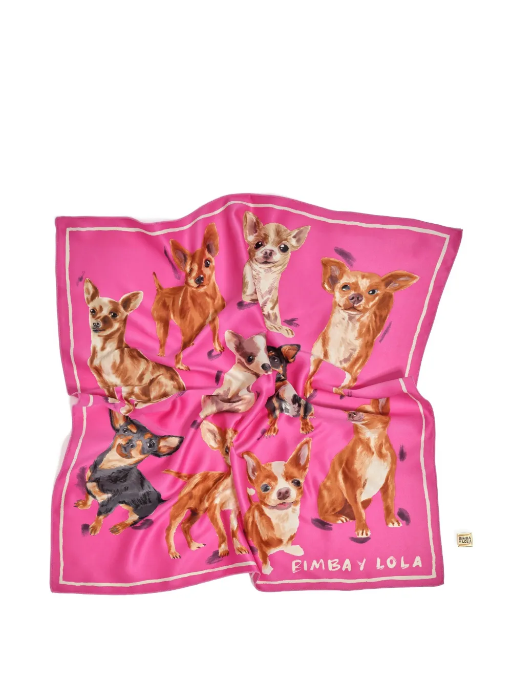 Bimba y Lola chihuahua-print branded charm bag | Image 2