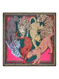 Bimba y Lola leopard-print scarf - Pink