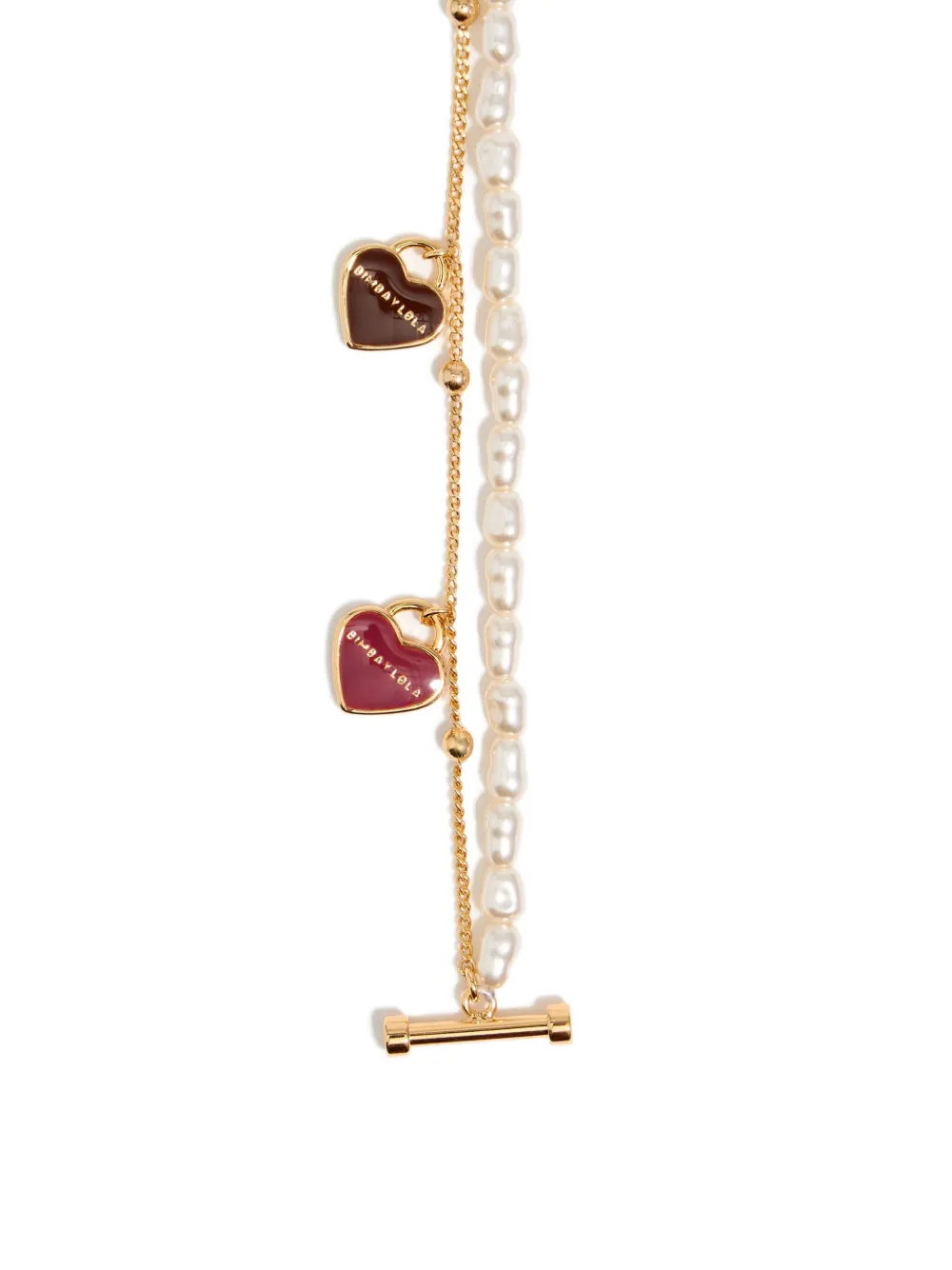 Bimba y Lola double-layer heart-logo necklace | Image 2