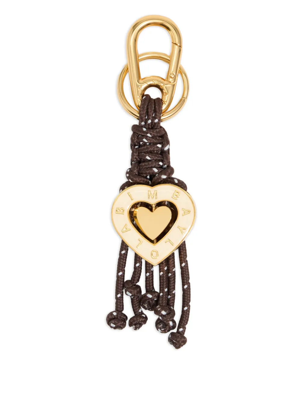 Bimba y Lola ハートチャーム キーホルダー - ブラウン Bimba y Lola ハートチャーム キーホルダー - ブラウン