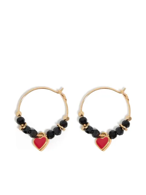 Bimba y Lola arracadas con cristales de corazón