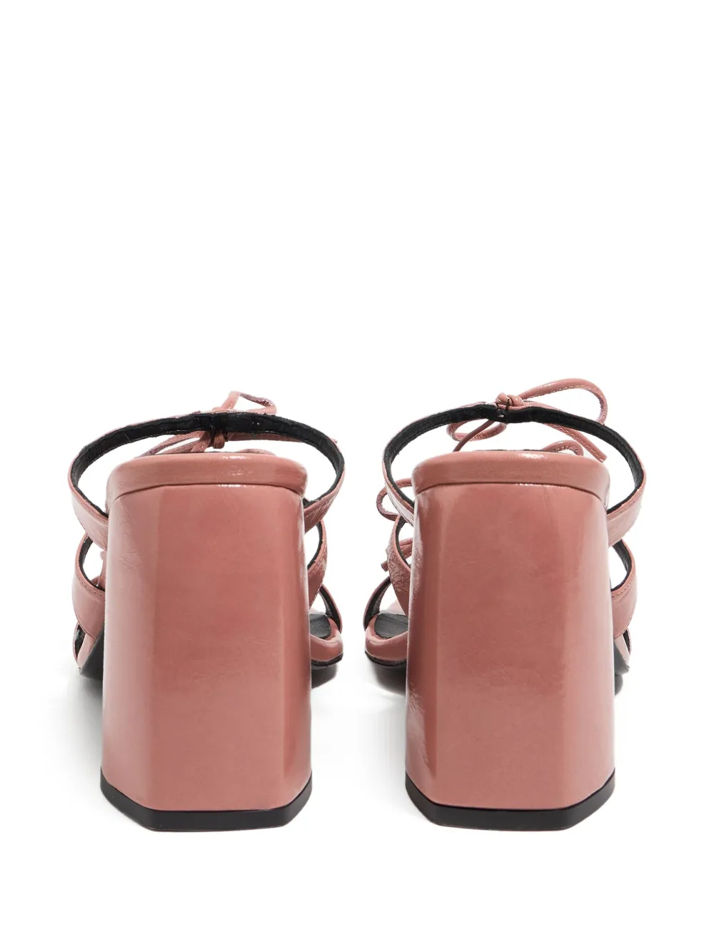 Bimba y Lola 95mm bow-tie block-heel sandals Pink
